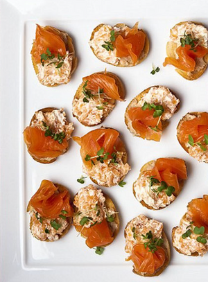 Smoked Salmon 2 Ways Canapes