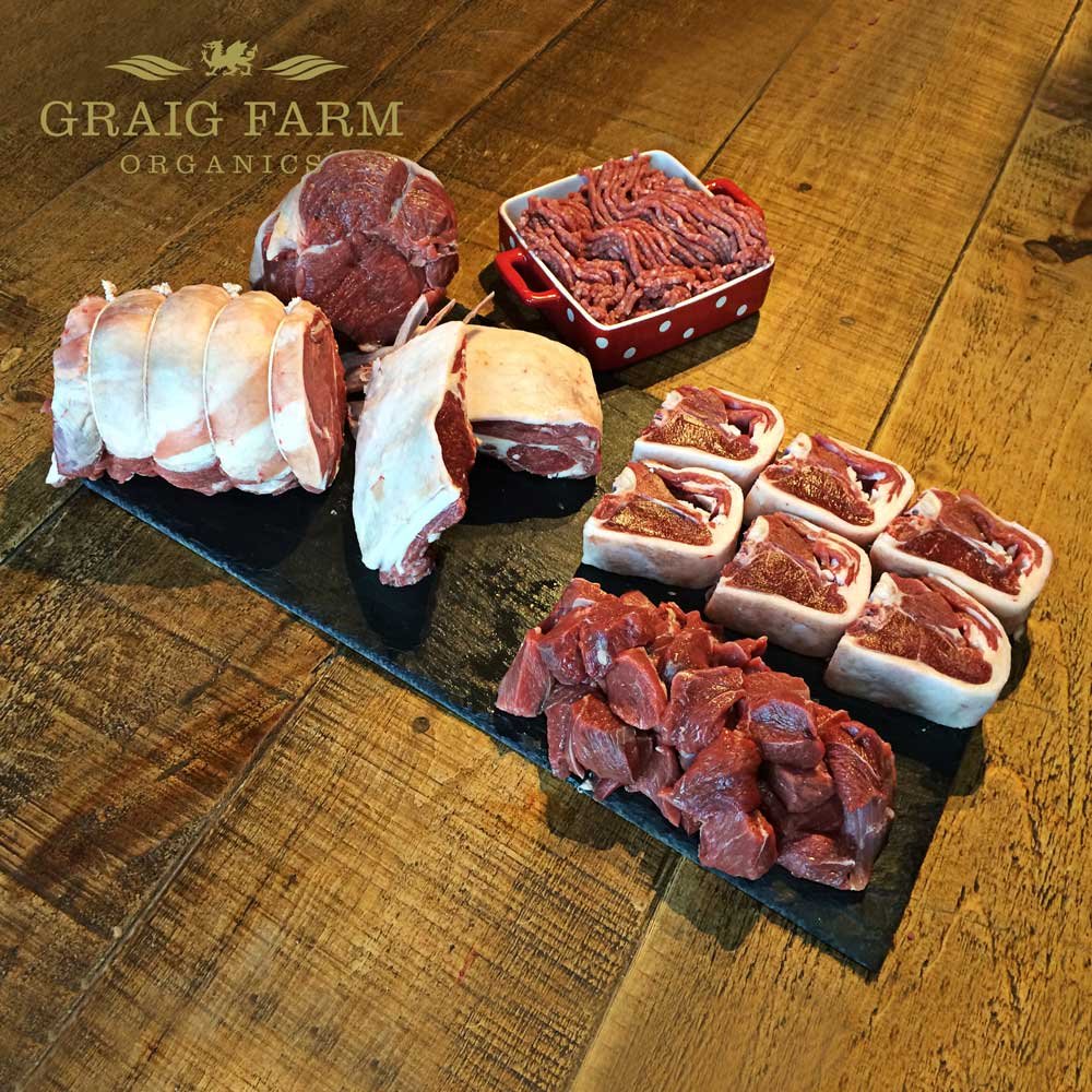 Organic Lamb, Meat Boxes UK, Online Butchers UK, Meat Delivery Near Me Graig Farm