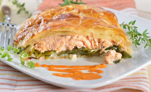 Delicious Salmon & Leek Parcels