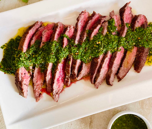 Bavette Steak with Chimichurri Sauce