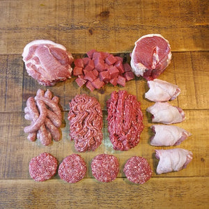 Christmas meat box, organic meat delivery box, meat boxes UK, buy meat online