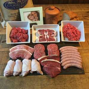 Christmas meat box, organic meat delivery box, meat boxes UK, buy meat online